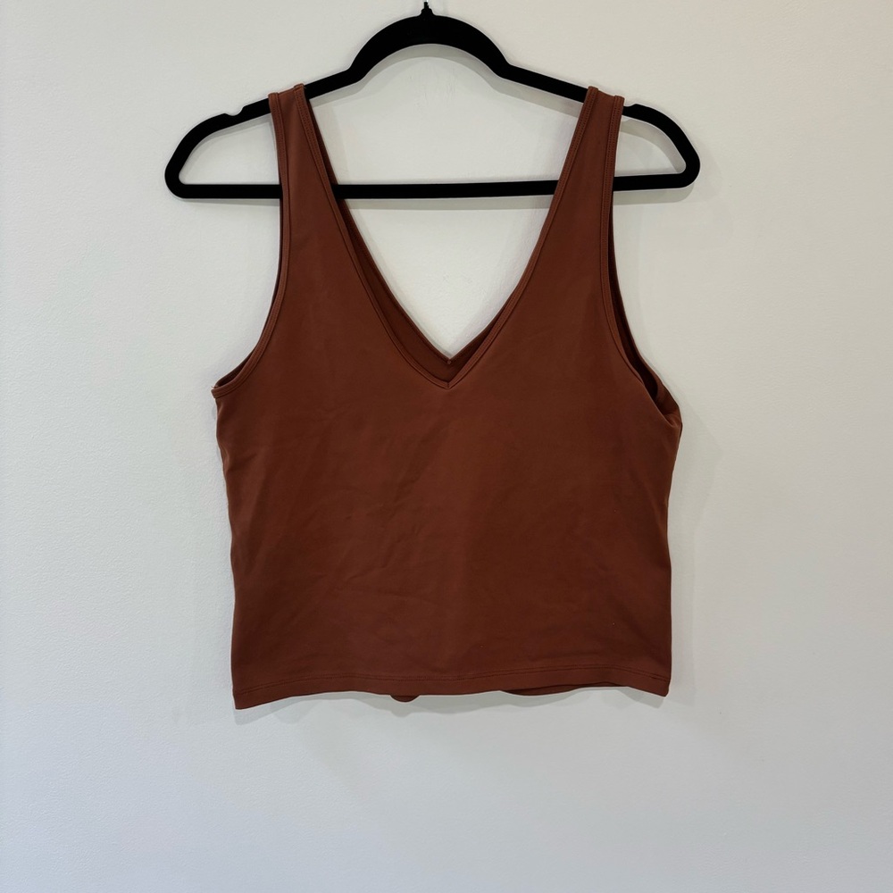 Abercrombie & Fitch Double V-neck Seamless Crop Tank Top